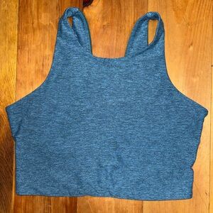 OUTDOOR VOICES Alpine Marine Seaglass Venus Crop Top Active Workout Sports  M